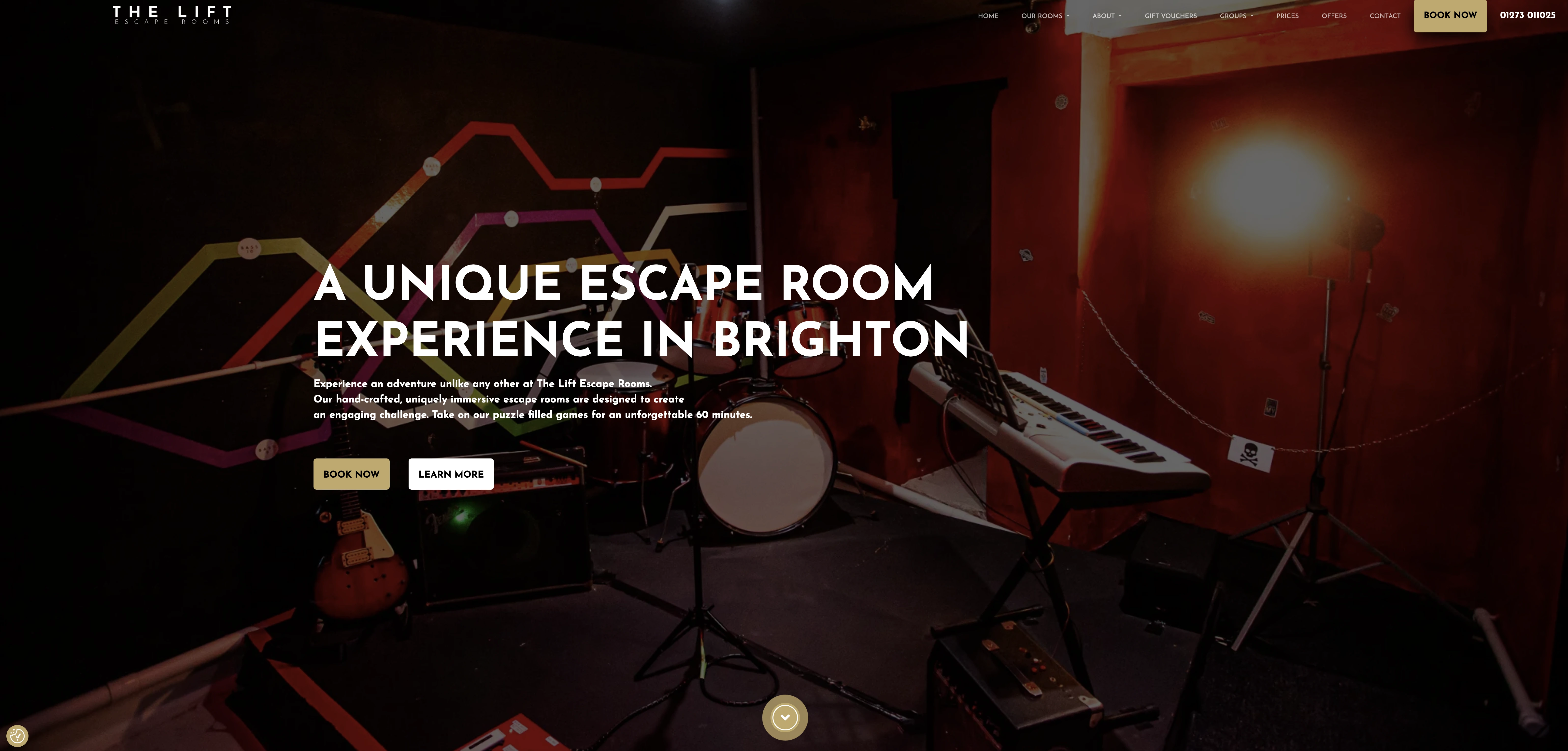 The Lift Escape Rooms Portfolio Image